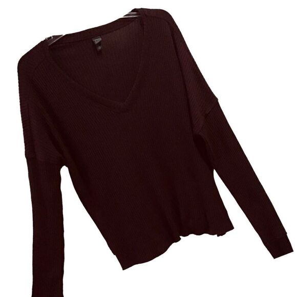 Wild Fable Women’s Oversized Slouchy Ribbed Sweater Cranberry Size Small - Picture 6 of 6